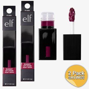 2 Pack - e.l.f. Cosmetics Glossy Lip Stain, Berry Queen